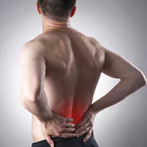 man with lower back pain